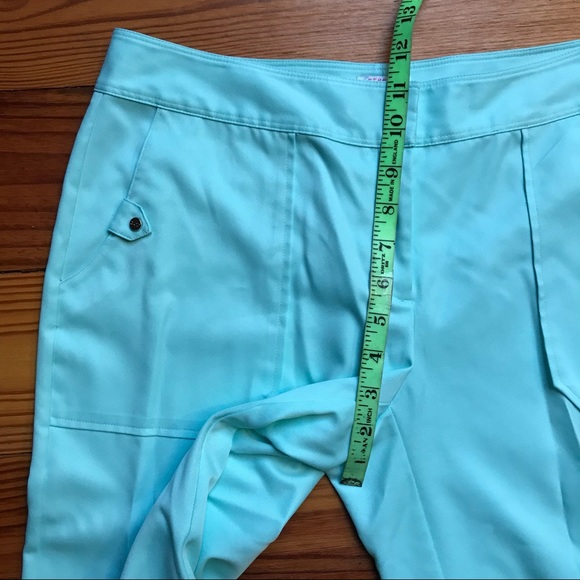 Izod XFG Teal Bermuda Golf Shorts, EUC, 6 - Picture 8 of 11